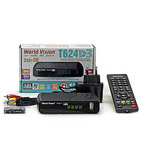 Цифровий DVB-T2 приймач World Vision T624D3  (YouTube, АС3, дисплей)
