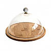 Бамбуковий піднос 350 мм з пластиковою кришкою Helios 7262/7263, фото 2