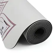 Килимок для фітнесу йоги нековзкий двошаровий професійний 183 × 68 см товщина 4 мм каучук замша Gemini Sport PSY-0890L, фото 4