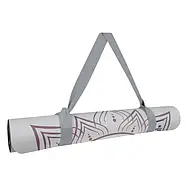 Килимок для фітнесу йоги нековзкий двошаровий професійний 183 × 68 см товщина 4 мм каучук замша Gemini Sport PSY-0890L, фото 6