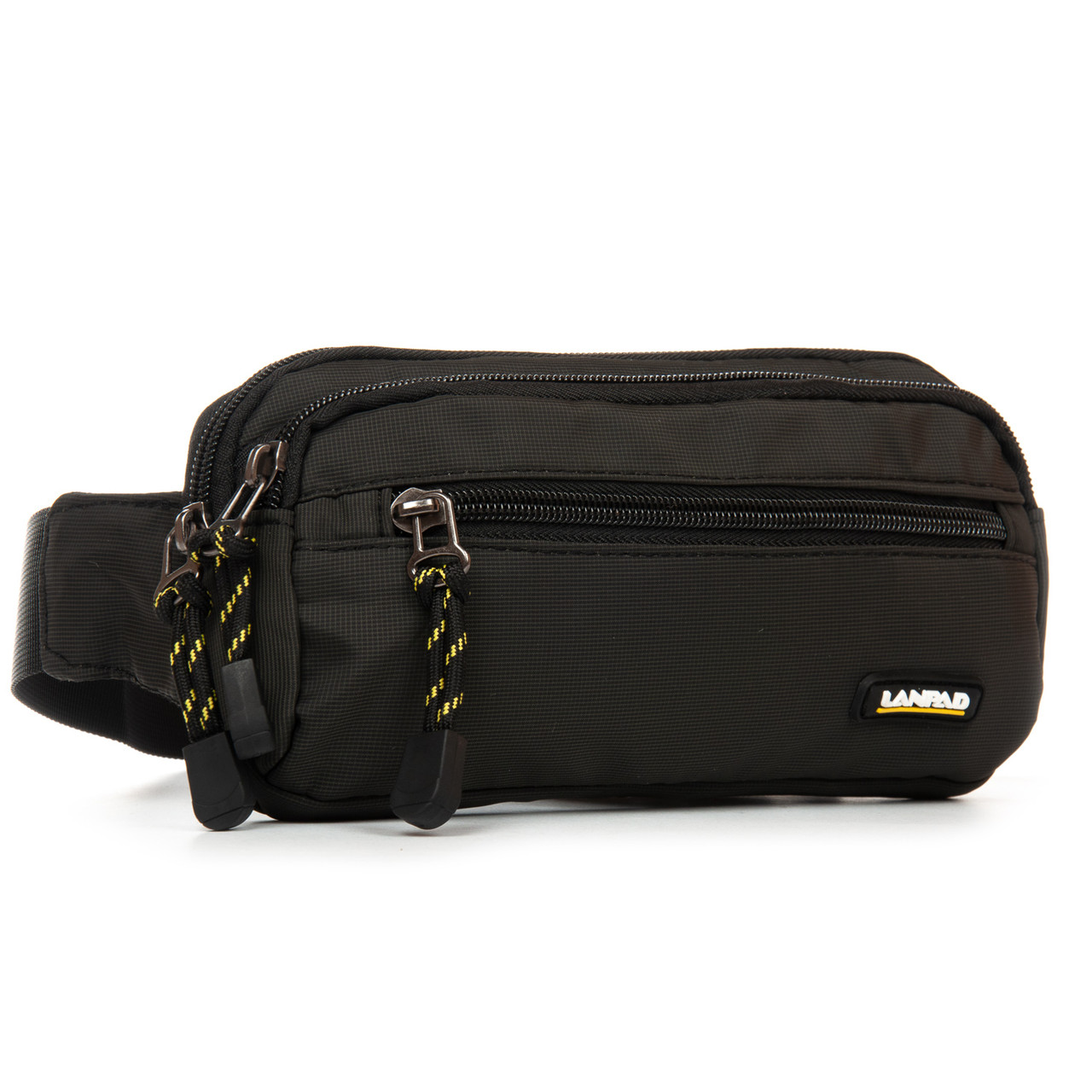 Сумка Чоловіча На пояс нейлон Lanpad 61045 black.Купити чоловічі сумки-планшети гуртом і в роздріб в Україні., фото 1