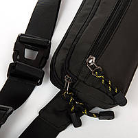 Сумка Чоловіча На пояс нейлон Lanpad 61045 black.Купити чоловічі сумки-планшети гуртом і в роздріб в Україні., фото 3
