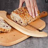 Ніж дуга для хліба з зубчастим лезом та ручкою з дерева, фото 4