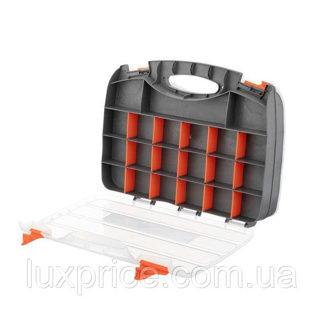 Органайзер 15", 2 в 1, 380x290x80 мм INTERTOOL BX-4005    Luxprice, фото 1