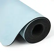 Килимок для фітнесу йоги нековзкий двошаровий професійний 183 × 68 см товщина 4 мм каучук замша Gemini Sport PSY-0890P, фото 3