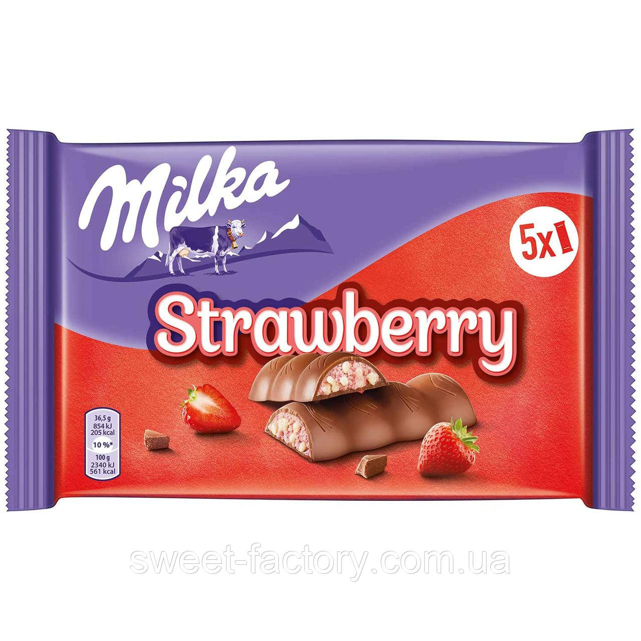 Батончики Milka Strawberry Riegel 182g