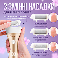 Комплект змінних насадок для роликової пемзи, 3 шт (ZCA-3), фото 3