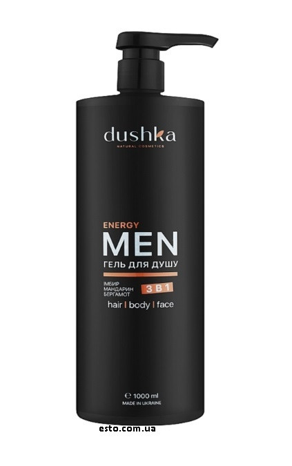 Гель для душу Dushka Men Energy 3 в 1 1000 мл