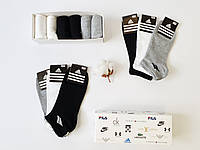 Мужские носки набор 6 пар Adidas. Подарочные наборы коротких носков Адидас. Носки короткие. Носки низкие лето