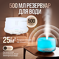 Зволожувач повітря 480 мл з LED-підсвіткою на 6 кольорів та пультом, фото 5
