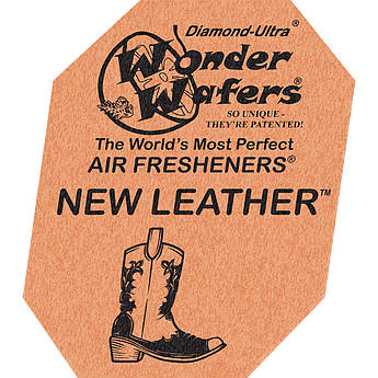 Ароматизатор у пластинці Wonder Wafers, 65 x 50 мм "Нова Шкіра" (New Leather)