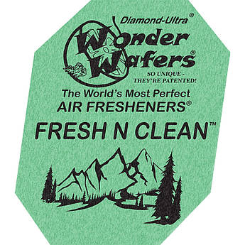Ароматизатор в пластинці Wonder Wafers, 65 x 50 мм "Свіжість і чистота" (Fresh N Clean)