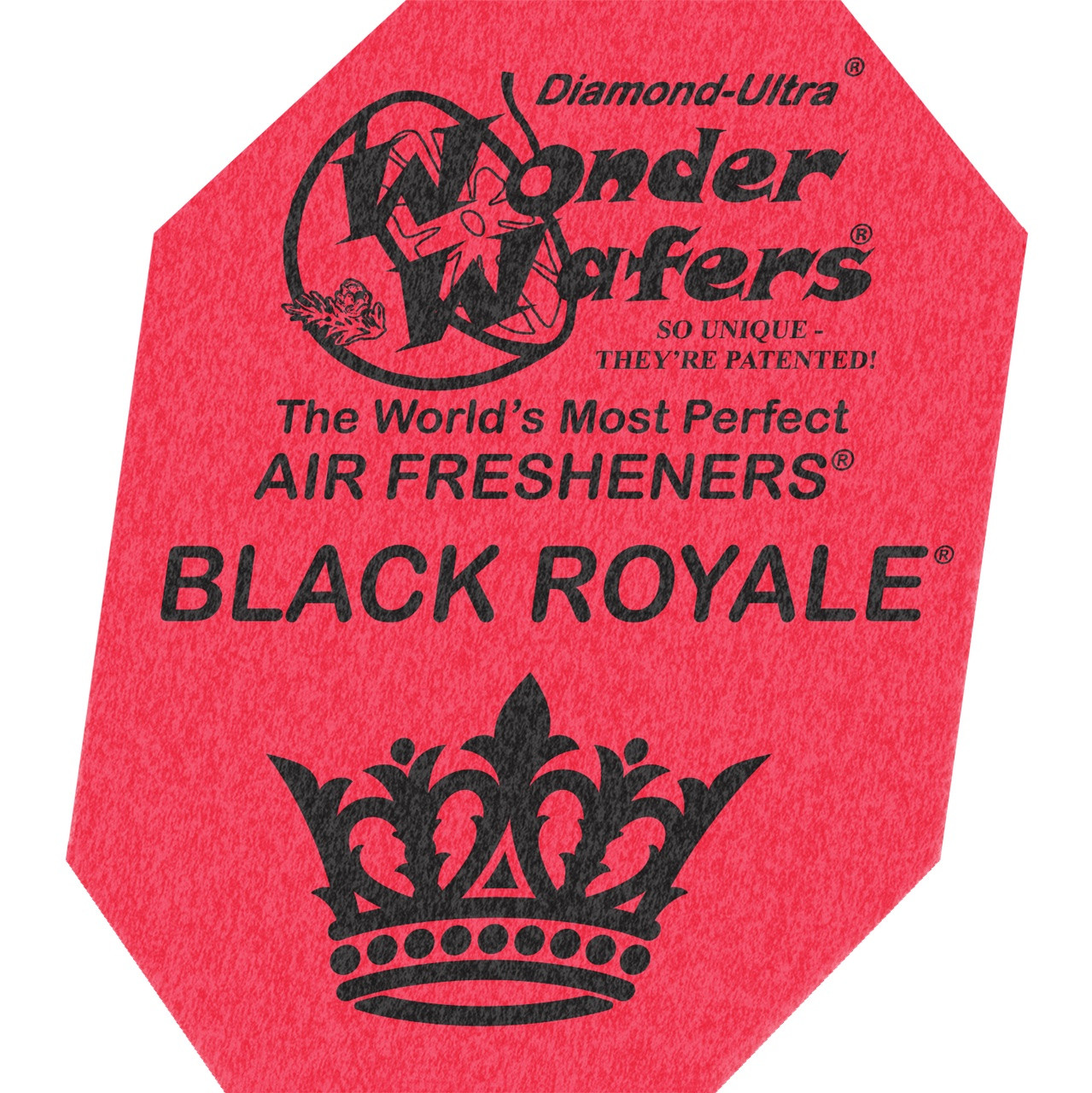 Ароматизатор в пластинці Wonder Wafers, 65 x 50 мм "Чорний королівський" (Black Royale)