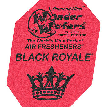Ароматизатор в пластинці Wonder Wafers, 65 x 50 мм "Чорний королівський" (Black Royale)