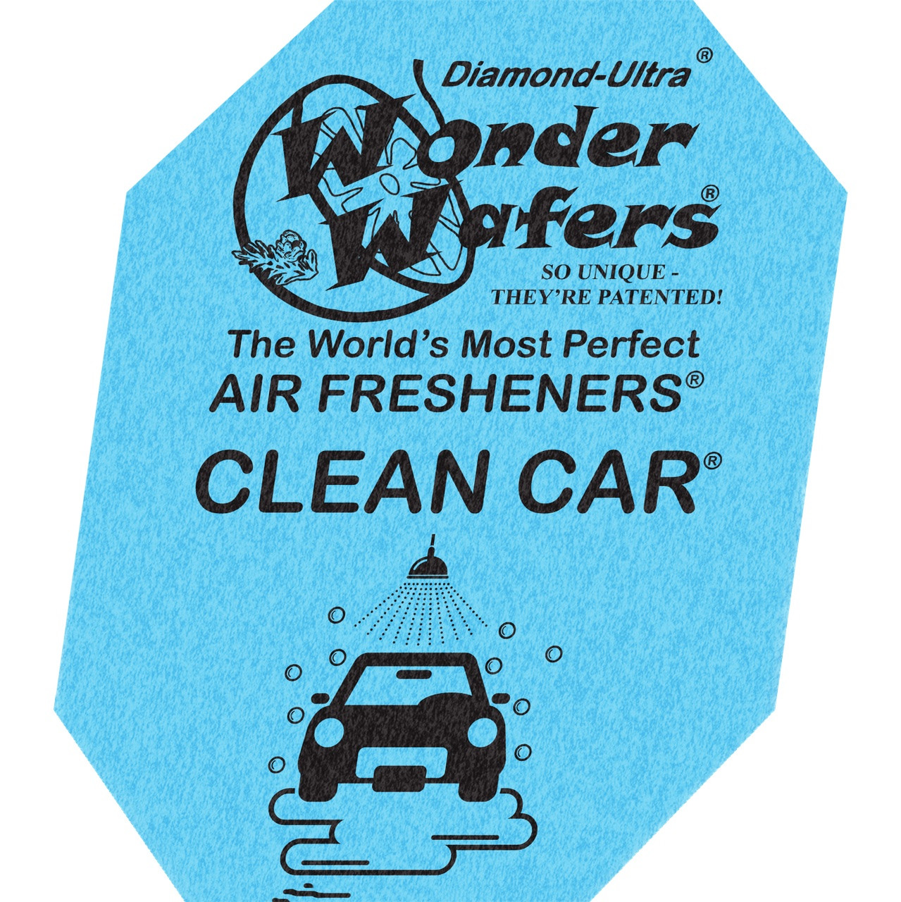 Ароматизатор в пластинці Wonder Wafers, 65 x 50 мм "Чистий автомобіль" (Clean Car)