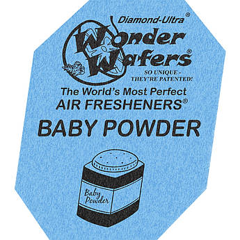 Ароматизатор в пластинці Wonder Wafers, 65 x 50 мм "Дитяча присипка" (Baby Powder)
