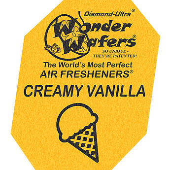 Ароматизатор у пластинці Wonder Wafers, 65 x 50 мм "Ваніль" (Creamy Vanilla)