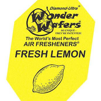Ароматизатор в пластинці Wonder Wafers, 65 x 50 мм "Cвіжий лимон" (Fresh Lemon)