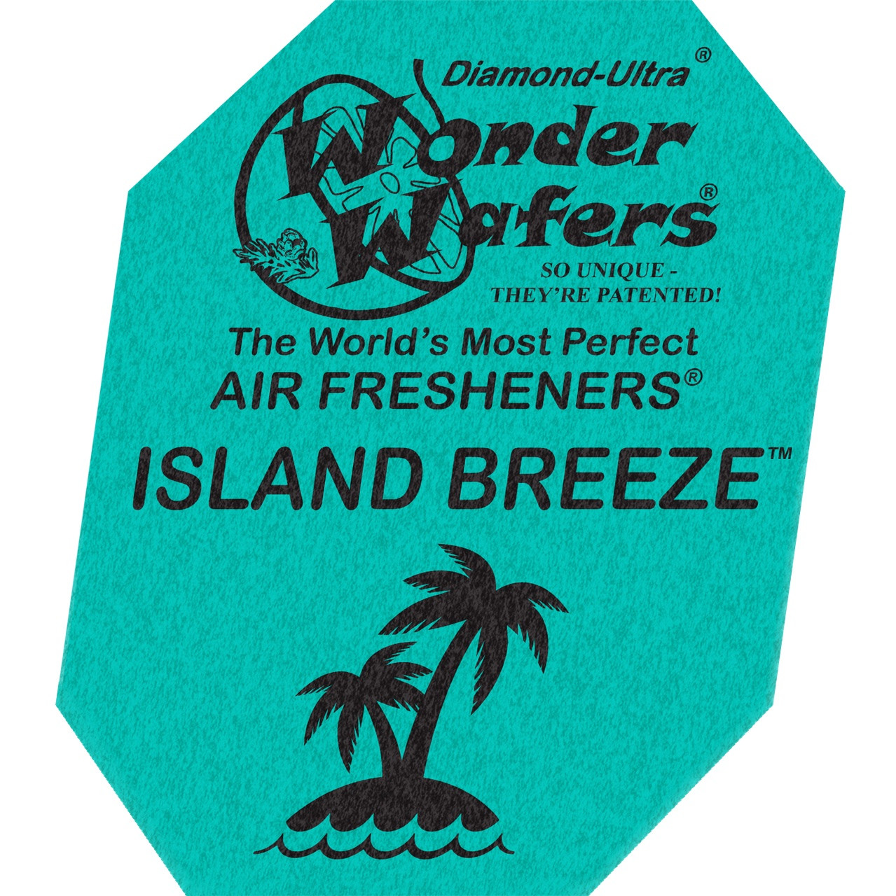 Ароматизатор в пластинці Wonder Wafers, 65 x 50 мм "Морський бриз" (Island Breeze), фото 1