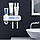 Тримач диспенсер для зубної пасти та щіток зі стерилізатором Toothbrush sterilizer holder, фото 2