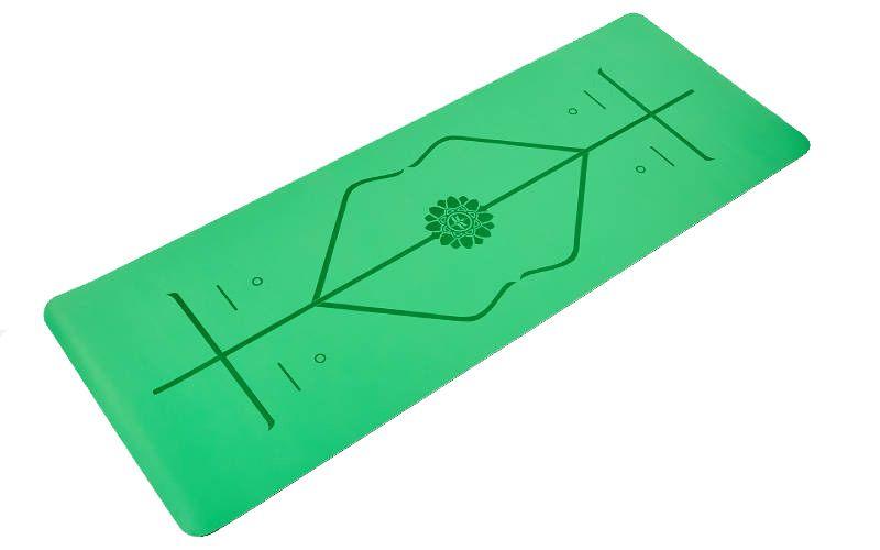 Килимок для фітнесу та йоги професійний нековзкий поліуретан 183×68 см товщина 5 мм, фото 1