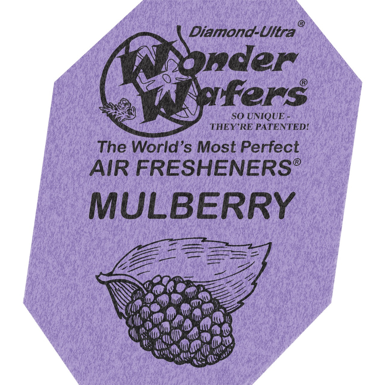 Ароматизатор в пластинці Wonder Wafers, 65 x 50 мм "Шовковиця" (Mulberry)
