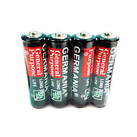 Батарейки АА ОПТОМ пальчиковые 1.5 вольт Germania Солевая батарейка спайка, Батарейки R6 ОПТ fil