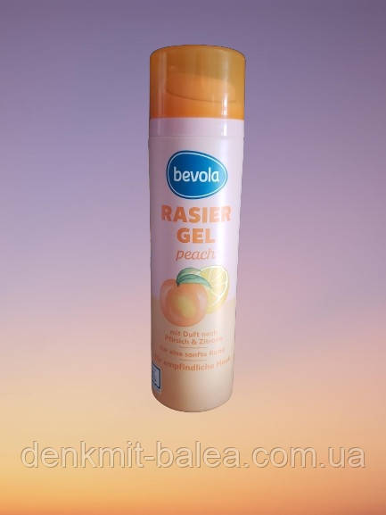 Жіночий гель для гоління Персик і Лимон Bevola Rasier Gel Peach 200 мл