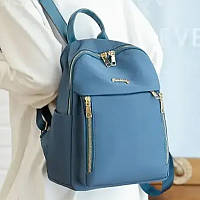 Женский рюкзак молодежный синий текстиль Beautiful
