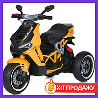 Электромотоцикл трехколесный Bambi мотоцикл на аккумуляторе M 5744EL-6 желтый