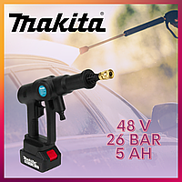 Мойка высокого давления бытовая Makita 48V Аккумуляторная ручная мойка высокого давления 26 bar автомойки lnx