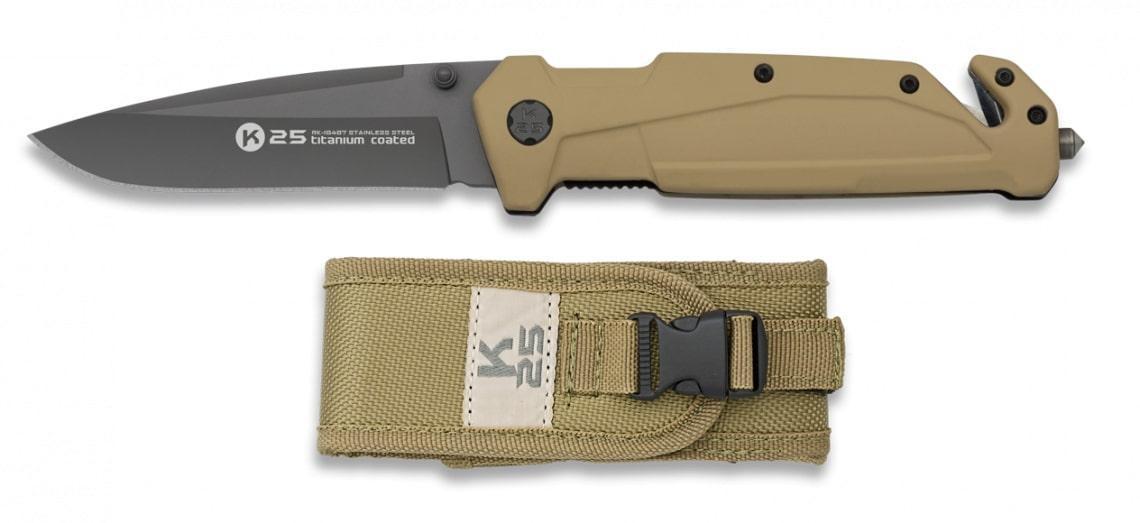 Кишеньковий ніж у нейлоновому футлярі 90 мм K25 (18487)