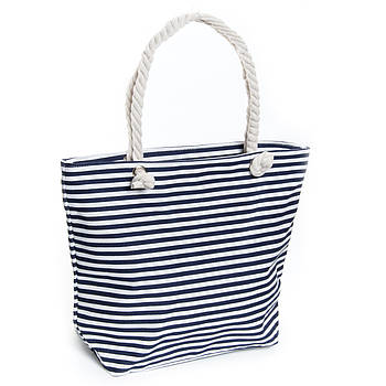 Сумка Жіноча Пляжна текстиль 5013-12 bla смужка мала. Пляжні сумки гуртом і в роздріб в Україні Одеса 7 км