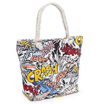 Сумка жіноча Пляжна текстиль 5021-15 yellow Париж. Пляжні сумки гуртом і в роздріб в Україні Одеса 7 км