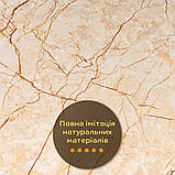 Декоративна ПВХ плита бежевий мармур 600*600*3mm (S) SW-00001618, фото 5