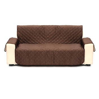 Двостороння накидка на диван Couch Coat коричневого кольору Чохол для меблів водонепроникний