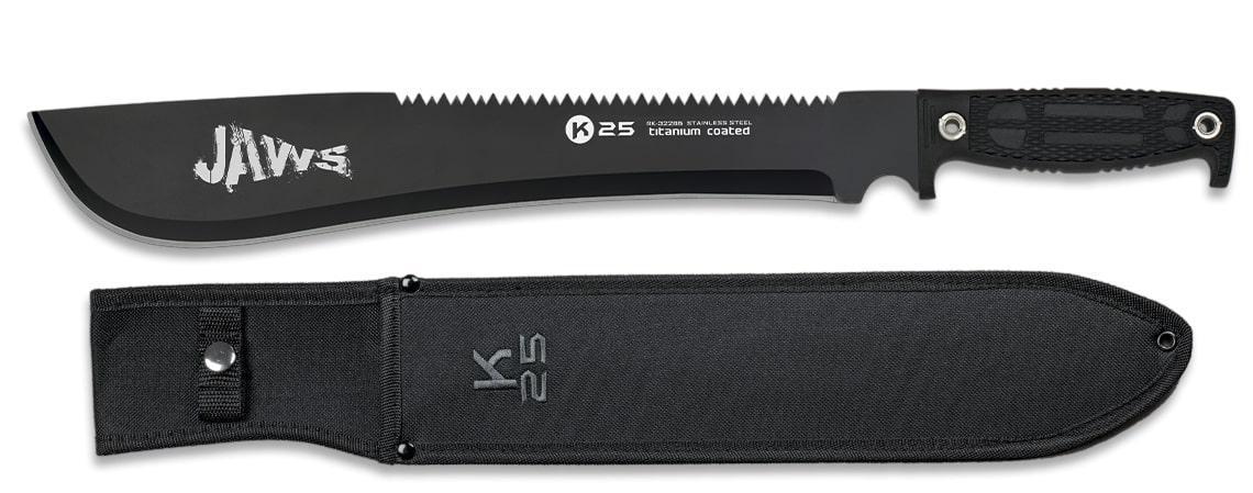 Тактичний мачете 360 мм у нейлоновому футлярі K25 (32265)