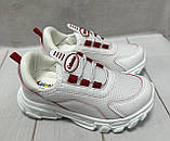 Легкі літні дитячі кросівки сітка Lafonten white білі  34 20,5 см, фото 3