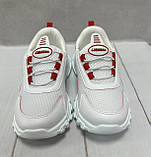 Легкі літні дитячі кросівки сітка Lafonten white білі  34 20,5 см, фото 4