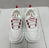 Легкі літні дитячі кросівки сітка Lafonten white білі  34 20,5 см, фото 5