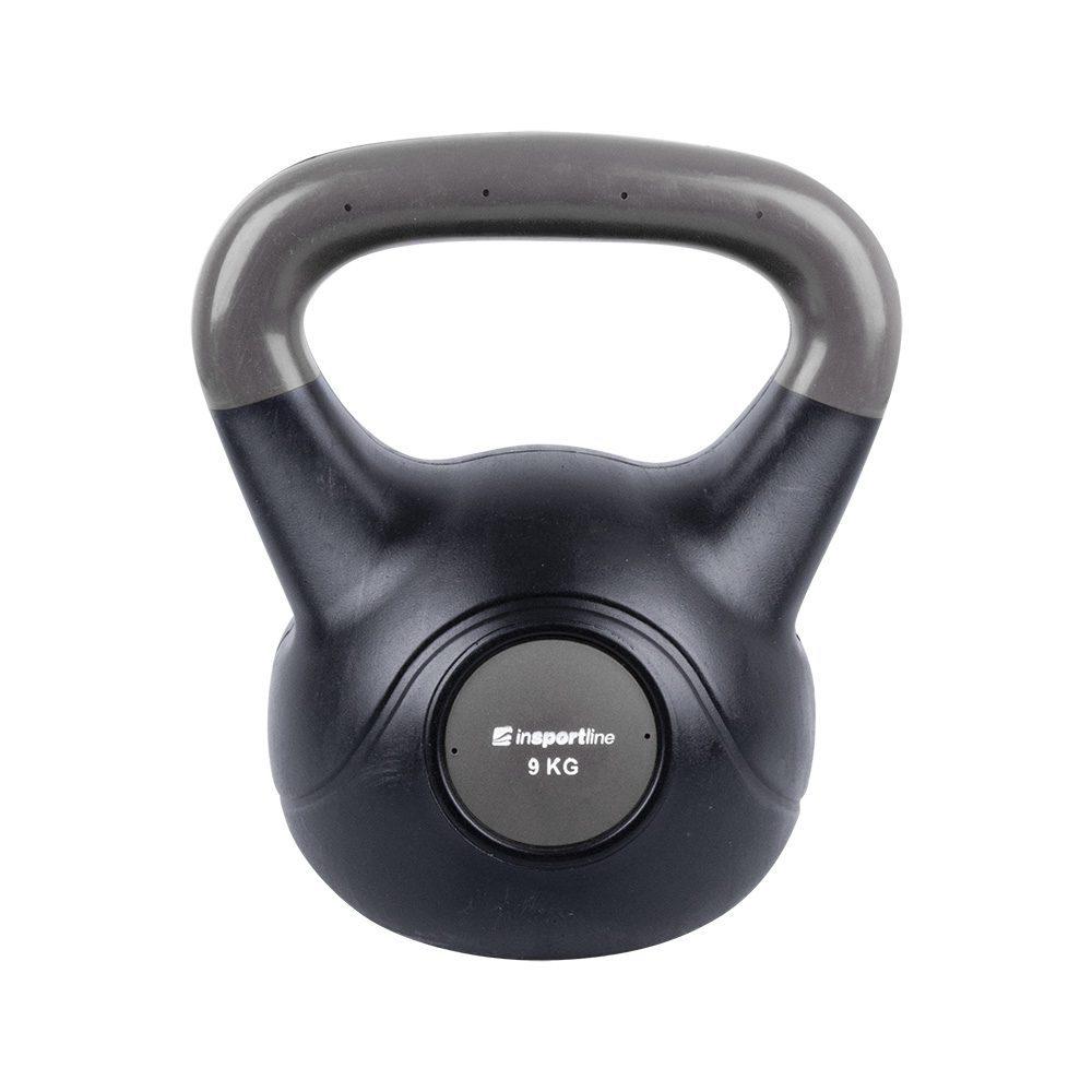 Гіря бітумна inSPORTline Kettlebell Dark 9кг