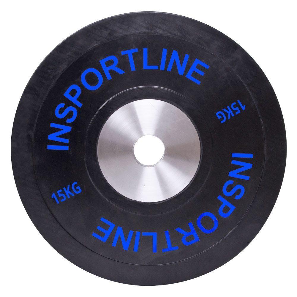 Диск гумовий inSPORTline Bumper Plate 15кг