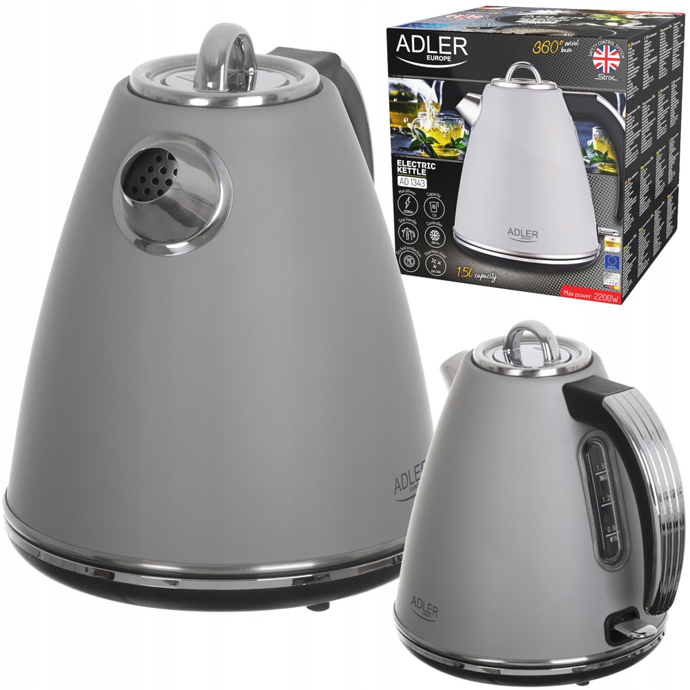 Електрочайник Adler AD 1343 Grey
