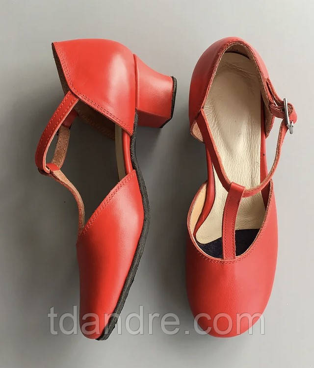 Туфлі народні червоні для танців, фото 1