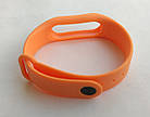 Ремінець Xiaomi Mi Band 2 силіконовий браслет Помаранчевий 1092P, фото 5