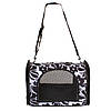 Сумка переноска для котів собак 46x28x30 см CosmoPet CP-48 (L) Black-White, фото 3