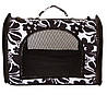 Сумка переноска для котів собак 46x28x30 см CosmoPet CP-48 (L) Black-White, фото 2