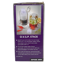 Органайзер для олії, оцту, перцю й солі, 4 в 1 з підставкою для спецівниць Dispenser Set, фото 3