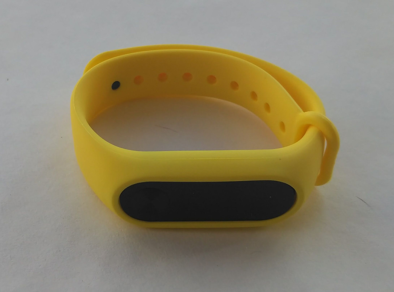 Ремінець Xiaomi Mi Band 2 силіконовий браслет Жовтий 1092P