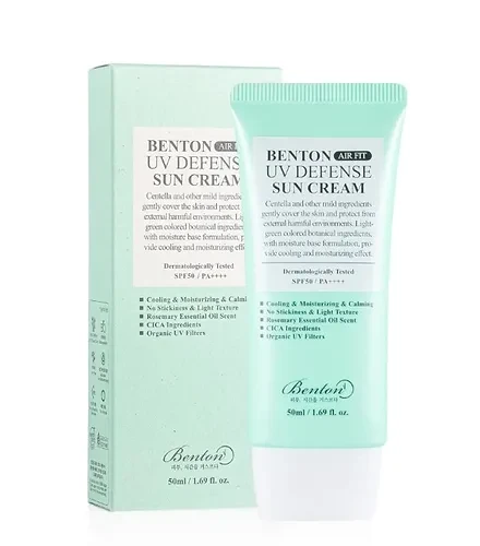 Сонцезахисний крем для жирної шкіри Benton Air Fit UV defense Sun Cream SPF50+ 10мл